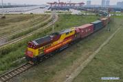 Cargo train carrying anti-epidemic supplies leaves China's Xi'an for Italy