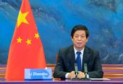 China's top legislator holds video talks with Indonesian counterpart
