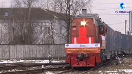GLOBALink | 1st China-Europe freight train linking Chengdu and St. Petersburg arrives at destination 