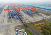 China land port sees steady container throughput in Q1