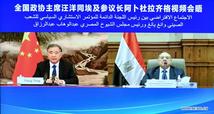 China's top political advisor meets with Egyptian Senate speaker via video link