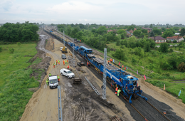 Full-scale track-laying starts on Hungarian segment of Hungary-Serbia railway