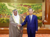 China's top legislator calls for enhanced exchanges with Arab Parliament