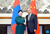 (BRF2023) Chinese, Mongolian foreign ministers meet ahead of 3rd Belt and Road Forum for Int'l Cooperation