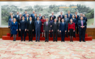 Chinese FM meets diplomatic envoys from EU, member states