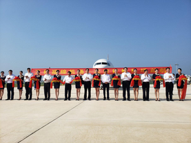 Maiden flight takes off at Fumian Airport in Guangxi's Yulin