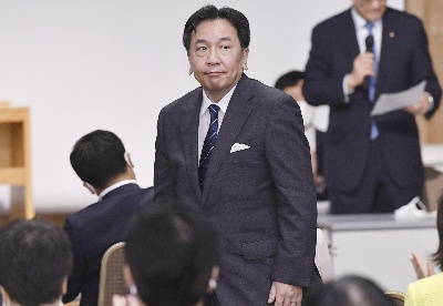 枝野幸男当选日本在野党合并新党党首