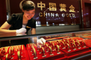 China's state-controlled gold jewelry maker goes public on SSE Fri.