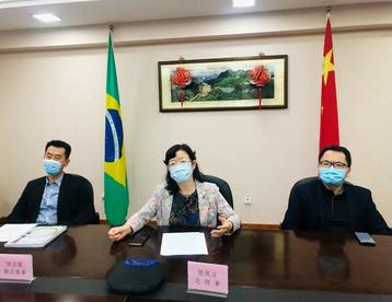 驻圣保罗总领馆举办领区中资机构线上元宵联谊会