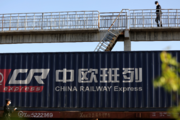 Border city in NW. China's Xinjiang sees rising trains to and from Europe, Central Asia 