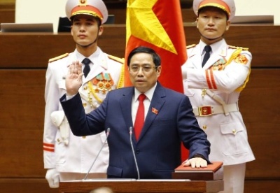 范明政再次当选越南政府总理