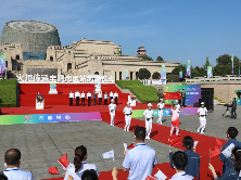 十四运会和残特奥会火炬在宝鸡传递