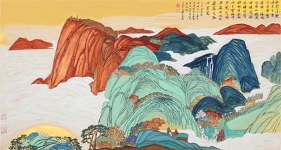 刘正成书画展在京落幕 金碧山水充满时代精神