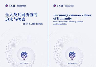 新华社国家高端智库向全球全媒发布《全人类共同价值的追求与探索——民主自由人权的中国实践》智库报告