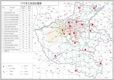河南省17个交通重点项目集中开工建设