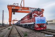 C. China's Wuhan handles more China-Europe freight trains