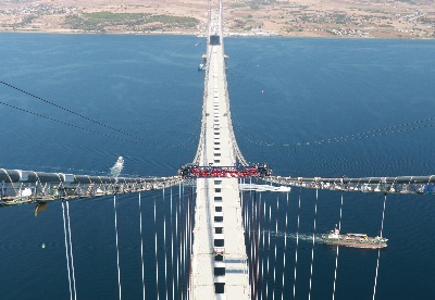中国在土耳其参建的世界主跨最大桥梁建成通车