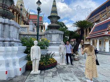 泰国玉佛寺出土中国色彩石像  见证百年经贸文化交流