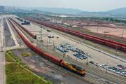 New intermodal China-Europe freight train route links SW.China's Chongqing with Uzbekistan