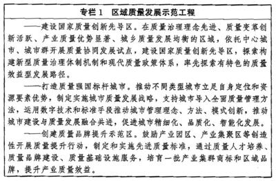 中共中央　国务院印发《质量强国建设纲要》