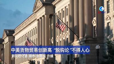 全球连线｜中美货物贸易创新高 “脱钩论”不得人心