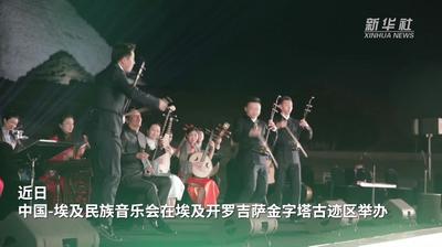 中国-埃及民族音乐会在埃及金字塔古迹区举办