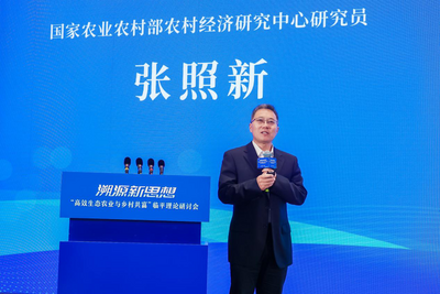 农业农村部农村经济研究中心研究员张照新：构建农业高效生态现代化之路的长效机制