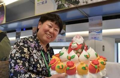 文登花饽饽亮相2023年维也纳联合国中文日系列活动