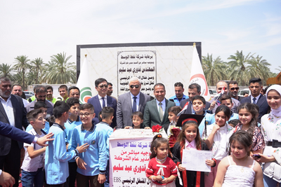 中企在伊拉克援建示范小学项目开工奠基