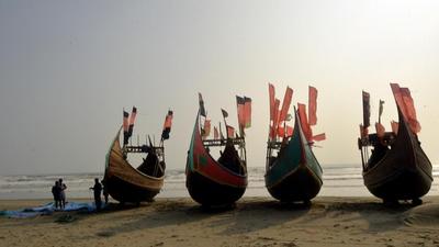 孟加拉国：准备出海的月亮船