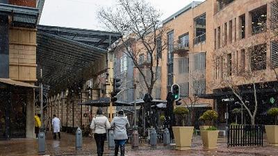 约翰内斯堡迎来罕见降雪天气