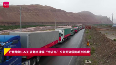 行程缩短3-5天 首趟京津冀“中吉乌”公铁联运国际班列出境
