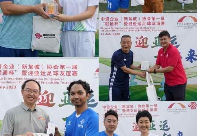 “迎亚运，一起来”：新加坡中企协成功举办首届“联通杯”暨迎亚运足球友谊赛