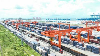 天空之眼瞰广西钦州