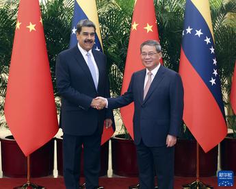 李强会见委内瑞拉总统马杜罗