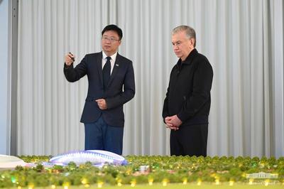 乌兹别克斯坦总统视察中工国际奥林匹克城项目