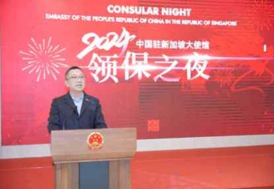 中国驻新加坡使馆举办“领保之夜”招待会