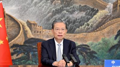 赵乐际在“中立之友小组”成员国议会领导人会议上发表视频致辞