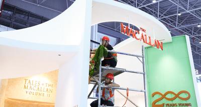 第四届消博会展台搭建有序推进