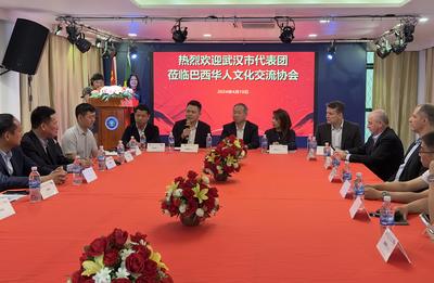 武汉代表团与巴西文协举行座谈会