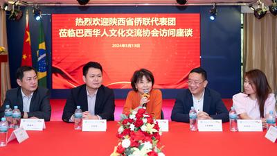 巴西华人文化交流协会与陕西省侨联代表团举行座谈会