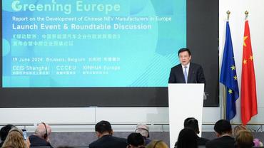 Report on Chinese NEV manufacturers in Europe launched in Brussels