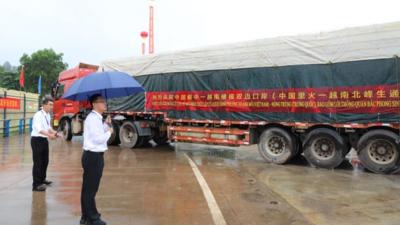中国峒中—越南横模双边口岸正式对外开放