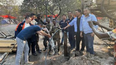 中铝国际昆勘院刚果（金）某矿区地勘项目部成功解决项目周边村民饮水难题