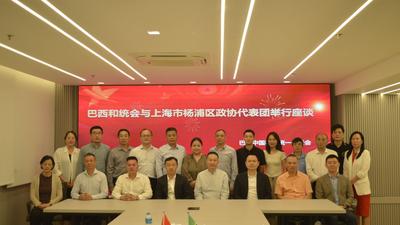 上海杨浦区政协代表团与巴西中国和平统一促进会座谈