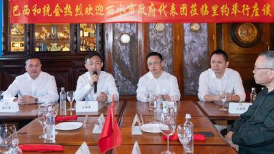 浙江省丽水市城市建设和经贸代表团与巴西中国和平统一促进会交流