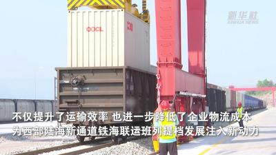 西部陆海新通道涪陵龙头港“点到点”快速货物班列首发