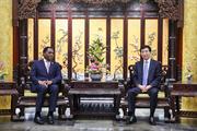 (FOCAC) China's top political advisor meets Zambian president