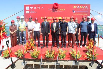 中建科工承建巴布亚新几内亚海边公寓施工总承包项目全面封顶