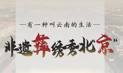 走过千年，看过世界，楚雄彝绣绽放北京